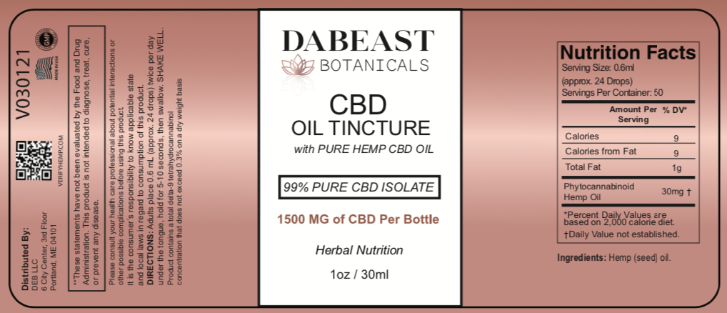 1,500Mg CBD Isolate Oil Tincture